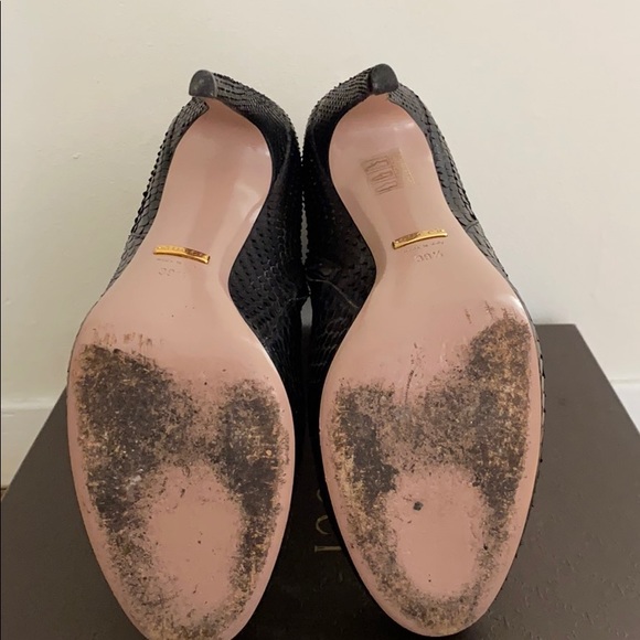 Gucci Python Leather Booties - Picture 6 of 7